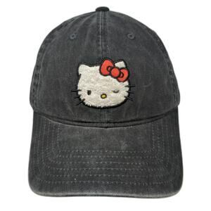 Hello Kitty Concept One Baseball Cap Gray White Red One Size Embroidered Hat